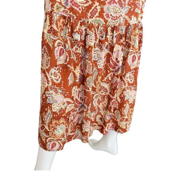 HOUSE OF HARLOW 1960 Tiered Smocked Back  Cottage Boho Maxi Dress  XS NEW - Picture 6 of 10